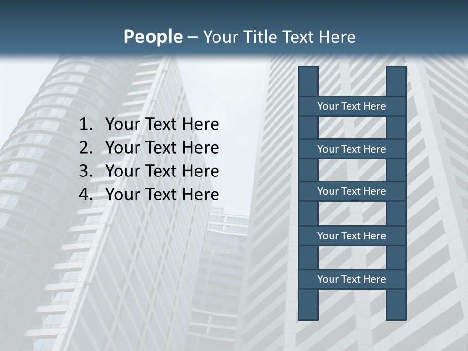 High-Rise Buildings In The Financial District Of Singapore PowerPoint Template