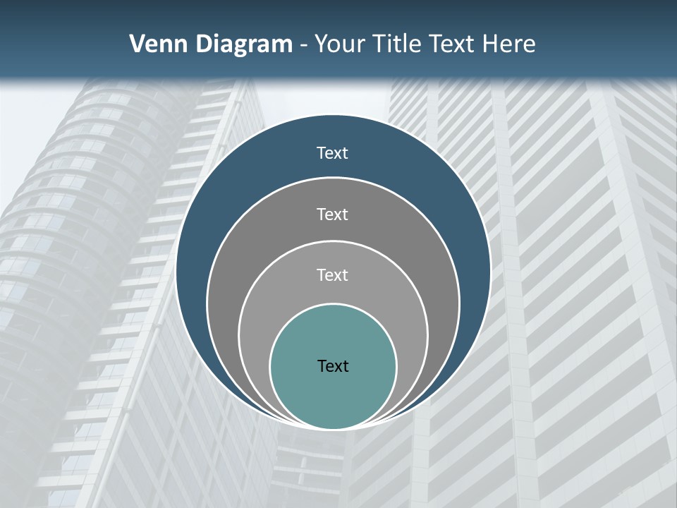 High-Rise Buildings In The Financial District Of Singapore PowerPoint Template