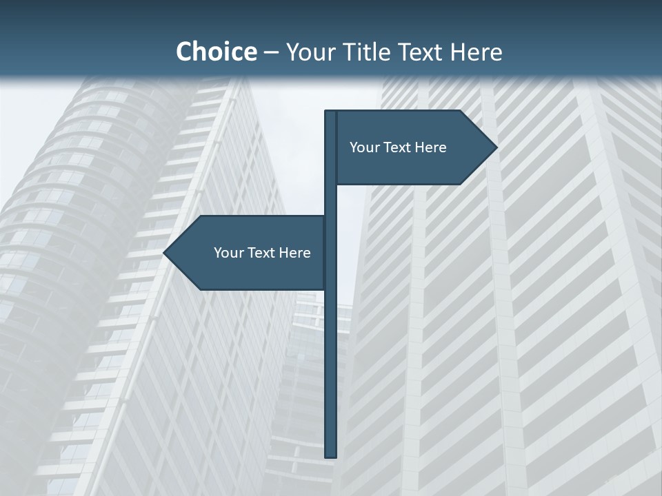 High-Rise Buildings In The Financial District Of Singapore PowerPoint Template