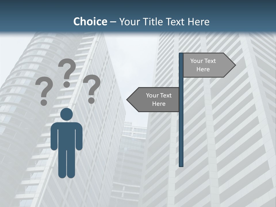High-Rise Buildings In The Financial District Of Singapore PowerPoint Template