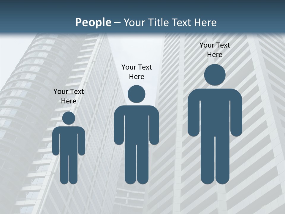 High-Rise Buildings In The Financial District Of Singapore PowerPoint Template