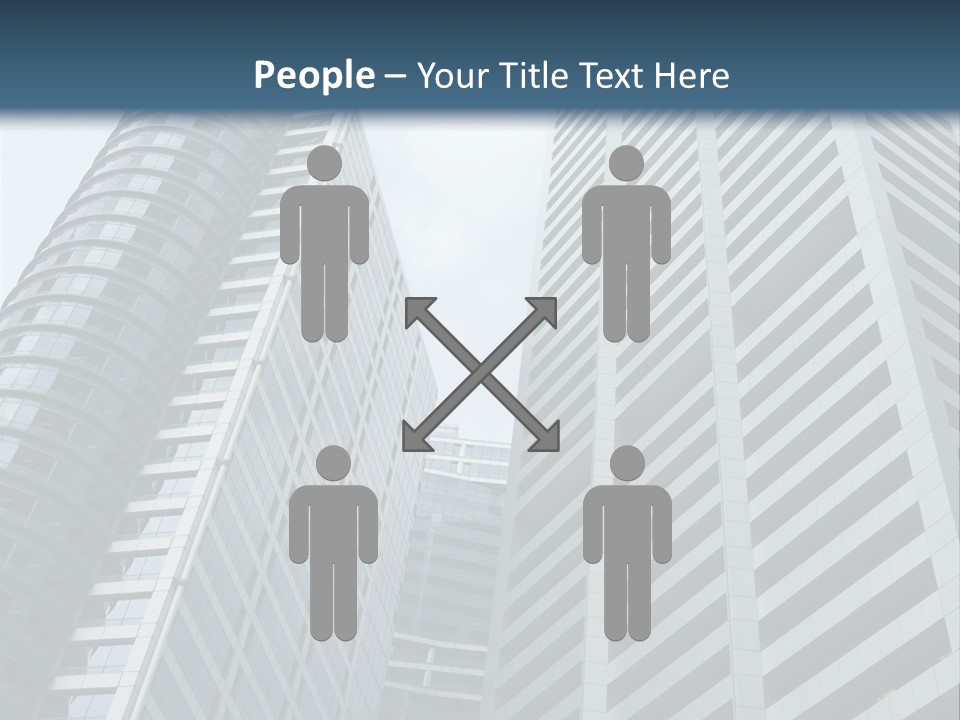 High-Rise Buildings In The Financial District Of Singapore PowerPoint Template