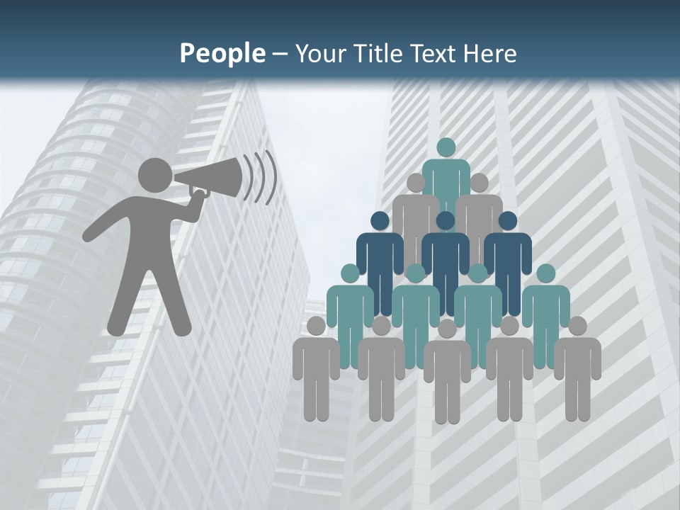 High-Rise Buildings In The Financial District Of Singapore PowerPoint Template