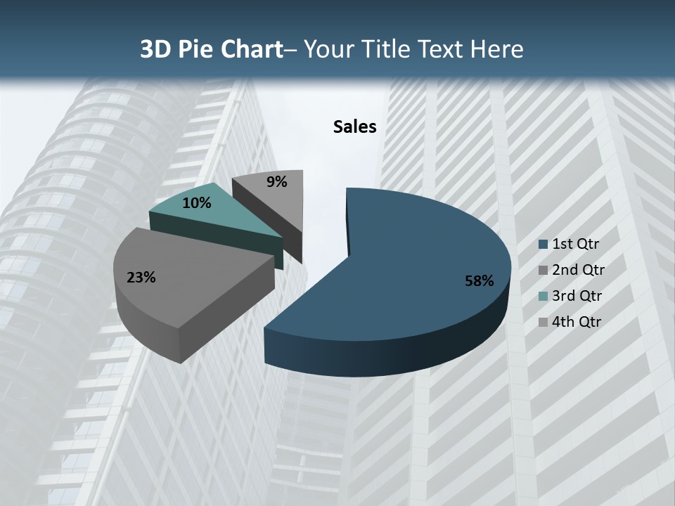 High-Rise Buildings In The Financial District Of Singapore PowerPoint Template