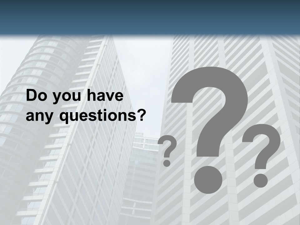 High-Rise Buildings In The Financial District Of Singapore PowerPoint Template