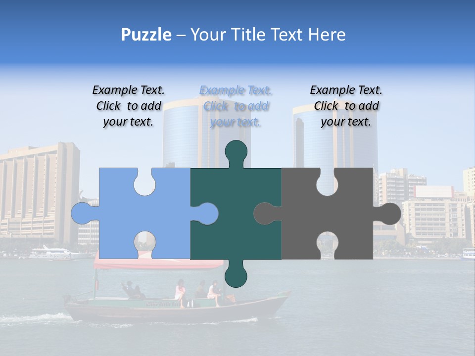 Creek Dubai Famous Place In Uae PowerPoint Template