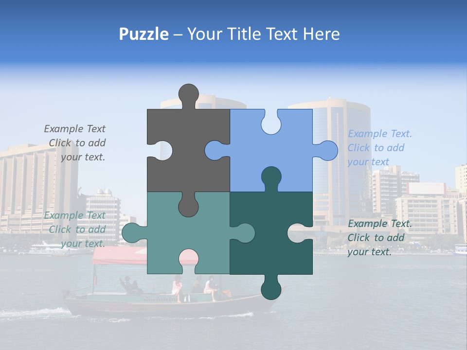 Creek Dubai Famous Place In Uae PowerPoint Template