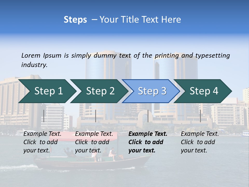 Creek Dubai Famous Place In Uae PowerPoint Template