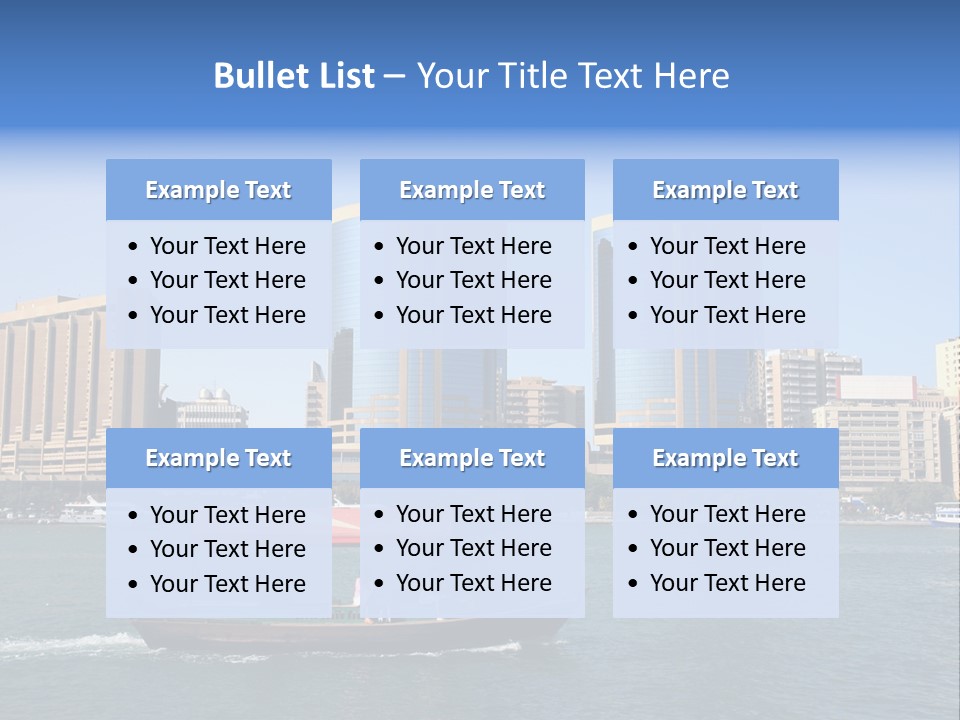 Creek Dubai Famous Place In Uae PowerPoint Template