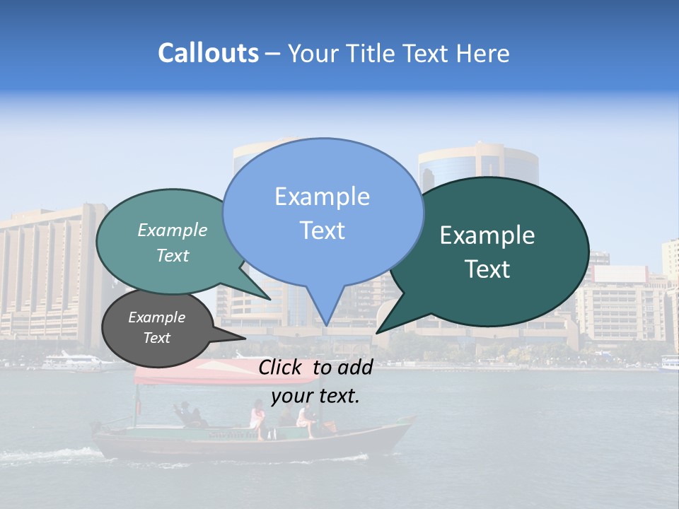 Creek Dubai Famous Place In Uae PowerPoint Template