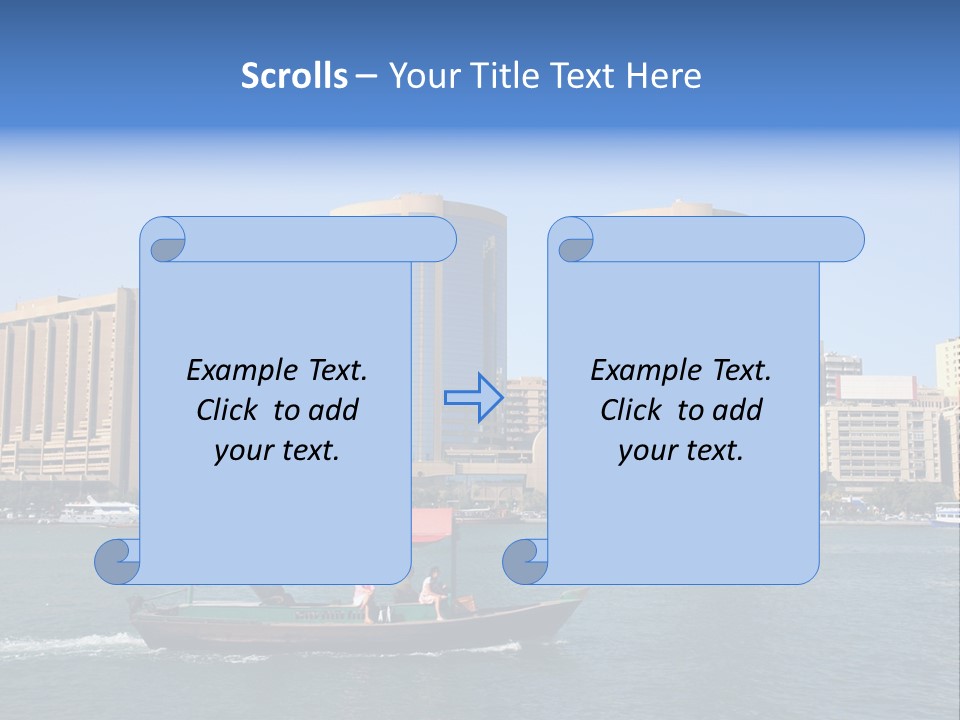 Creek Dubai Famous Place In Uae PowerPoint Template