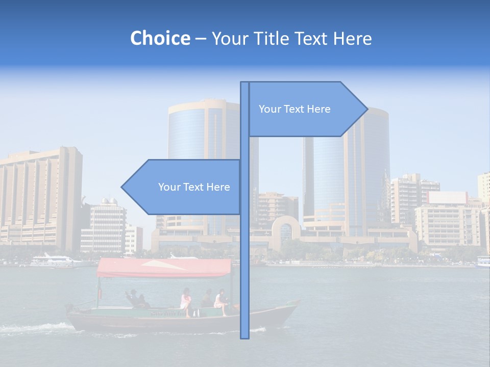 Creek Dubai Famous Place In Uae PowerPoint Template