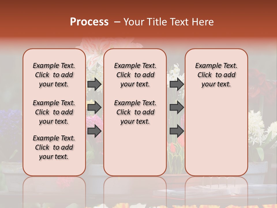 Beautiful Garden Flowers In Spring PowerPoint Template