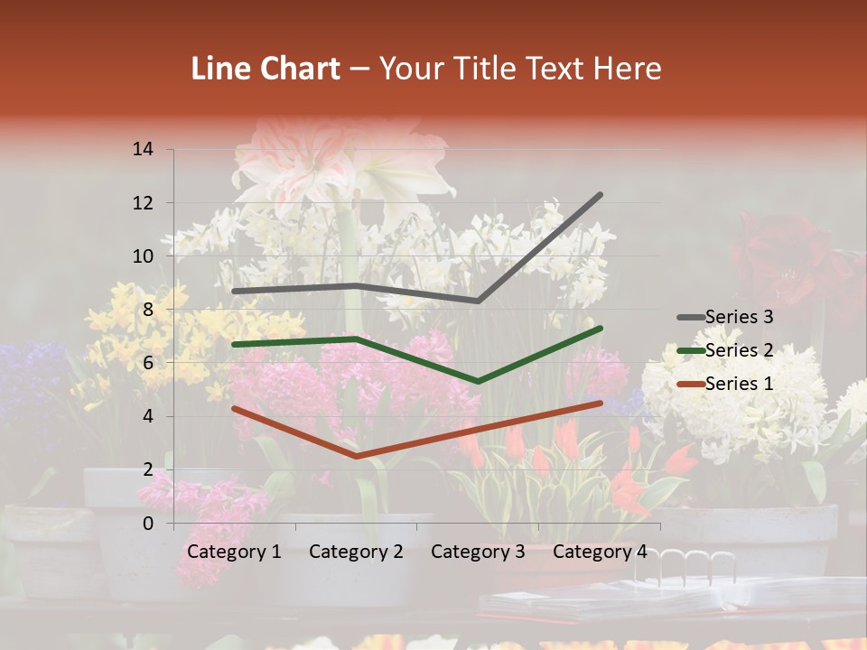 Beautiful Garden Flowers In Spring PowerPoint Template