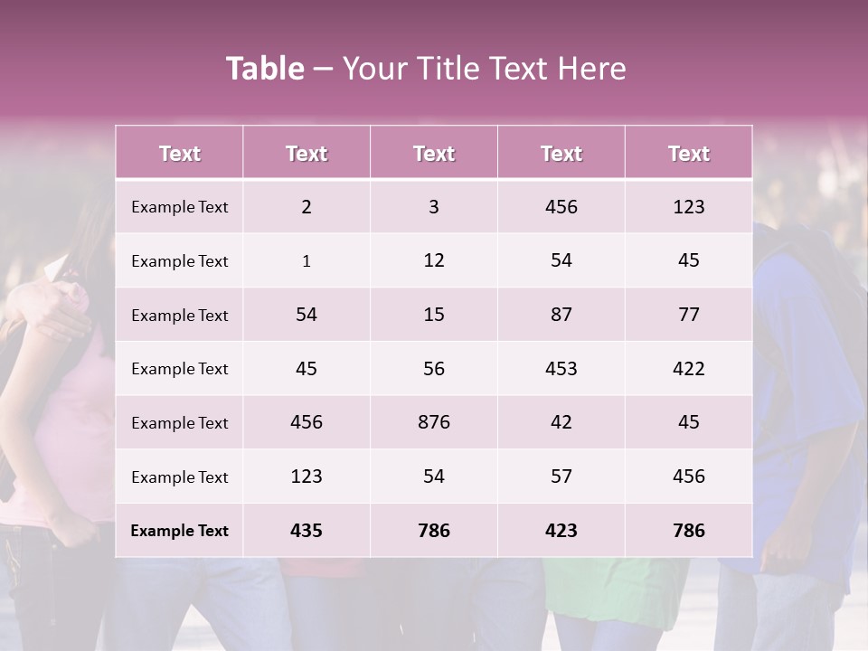 Group Of Six Young Firneds Having Fun Outside PowerPoint Template