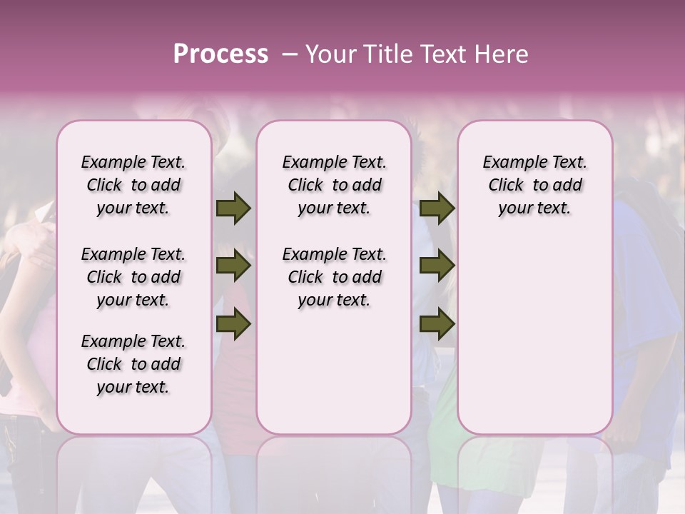 Group Of Six Young Firneds Having Fun Outside PowerPoint Template