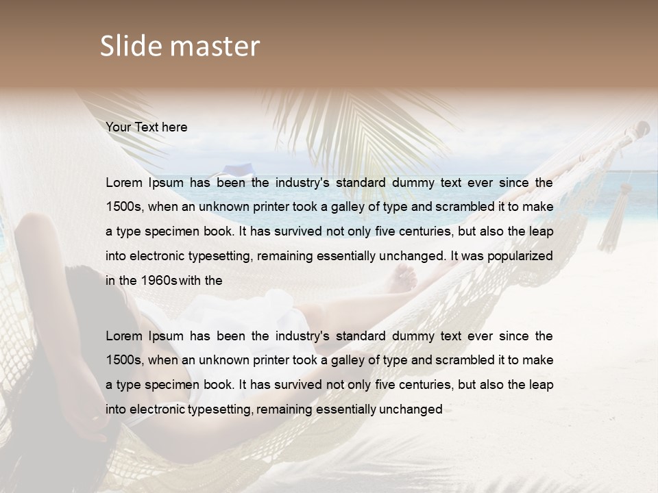 Beach Hammock PowerPoint Template