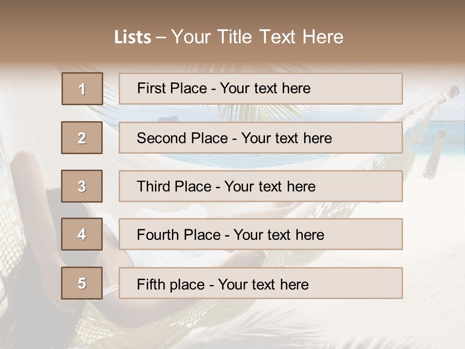 Beach Hammock PowerPoint Template