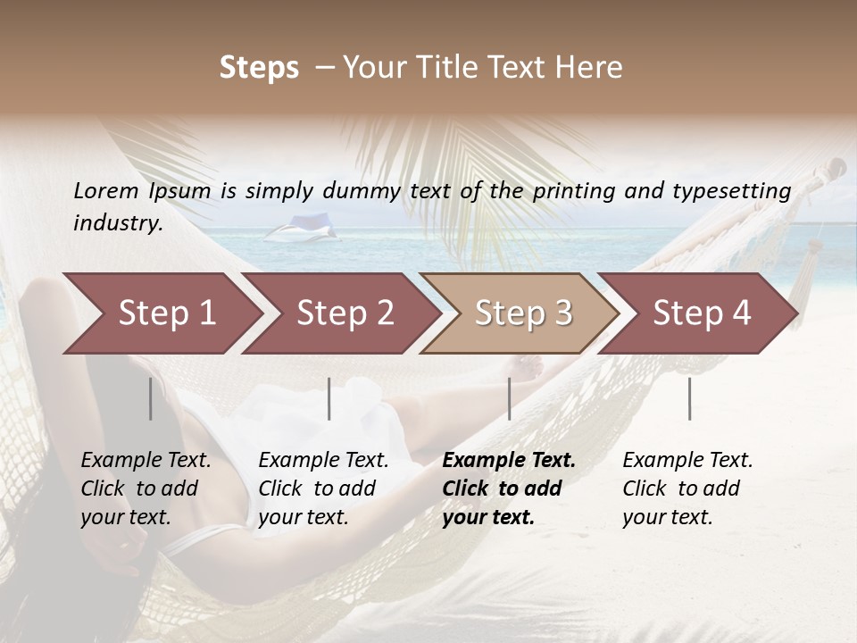 Beach Hammock PowerPoint Template