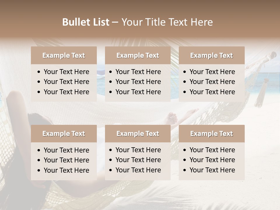 Beach Hammock PowerPoint Template