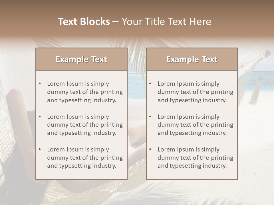 Beach Hammock PowerPoint Template