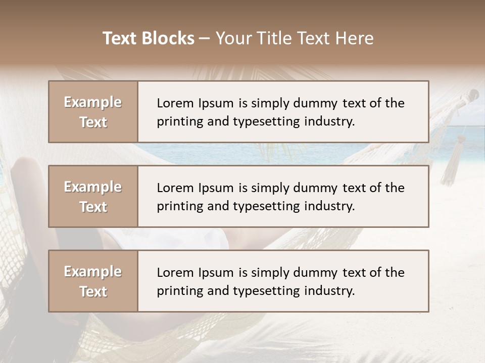 Beach Hammock PowerPoint Template