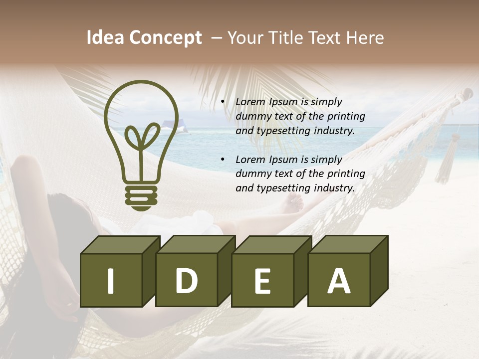 Beach Hammock PowerPoint Template