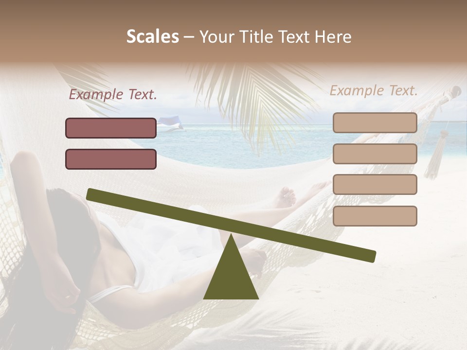Beach Hammock PowerPoint Template