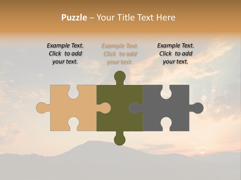 Colorful Sunset (Can Be Used How Background Or Wallpaper) PowerPoint Template