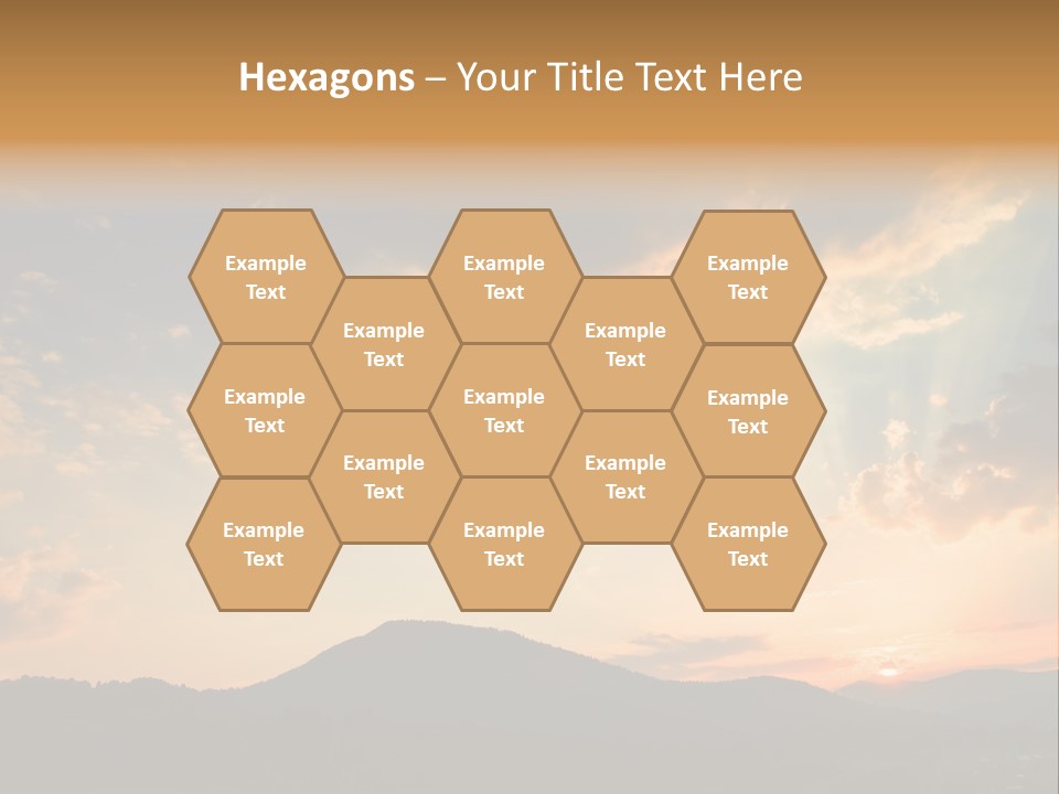 Colorful Sunset (Can Be Used How Background Or Wallpaper) PowerPoint Template