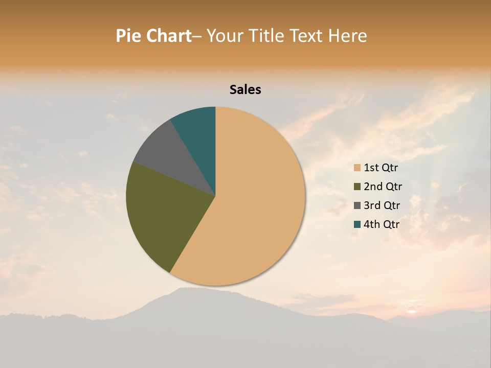 Colorful Sunset (Can Be Used How Background Or Wallpaper) PowerPoint Template