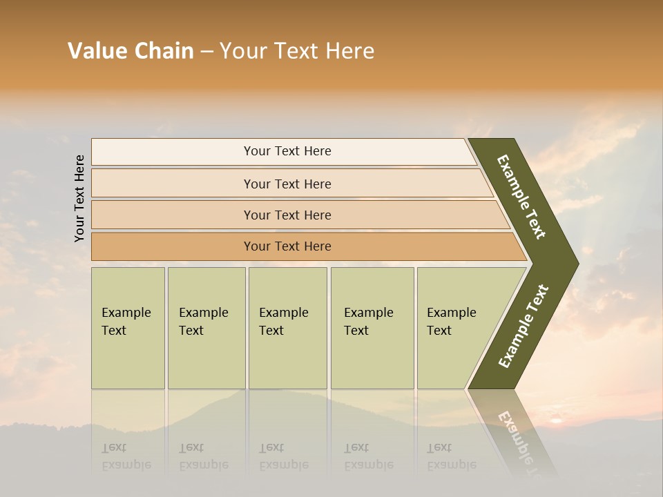 Colorful Sunset (Can Be Used How Background Or Wallpaper) PowerPoint Template