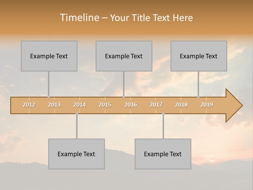 Colorful Sunset (Can Be Used How Background Or Wallpaper) PowerPoint Template