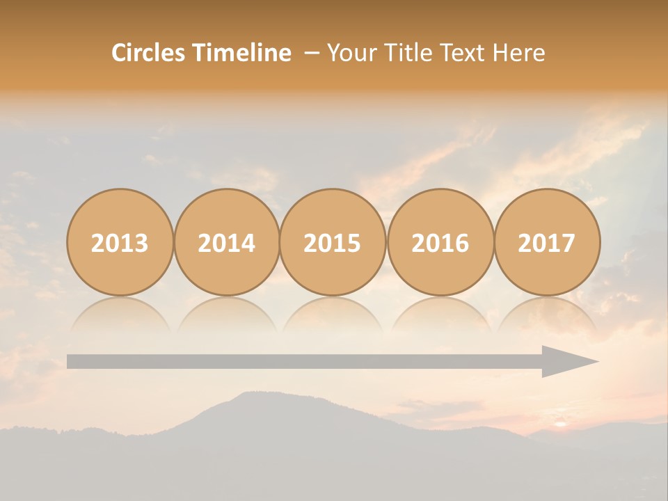 Colorful Sunset (Can Be Used How Background Or Wallpaper) PowerPoint Template