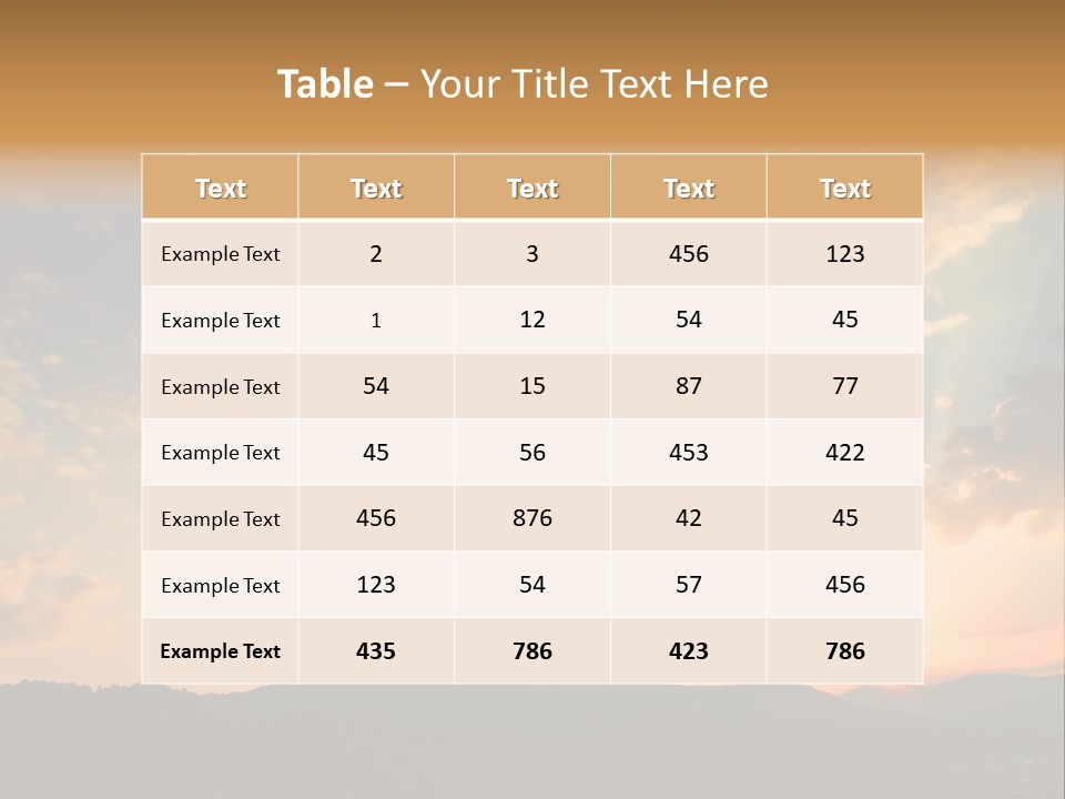 Colorful Sunset (Can Be Used How Background Or Wallpaper) PowerPoint Template