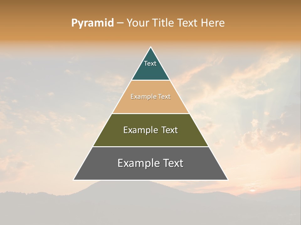 Colorful Sunset (Can Be Used How Background Or Wallpaper) PowerPoint Template