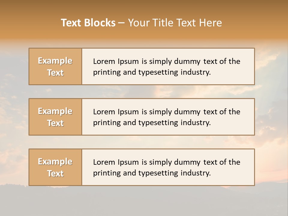 Colorful Sunset (Can Be Used How Background Or Wallpaper) PowerPoint Template