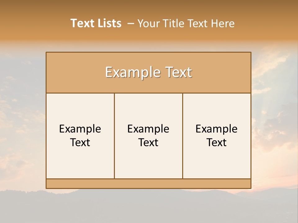 Colorful Sunset (Can Be Used How Background Or Wallpaper) PowerPoint Template