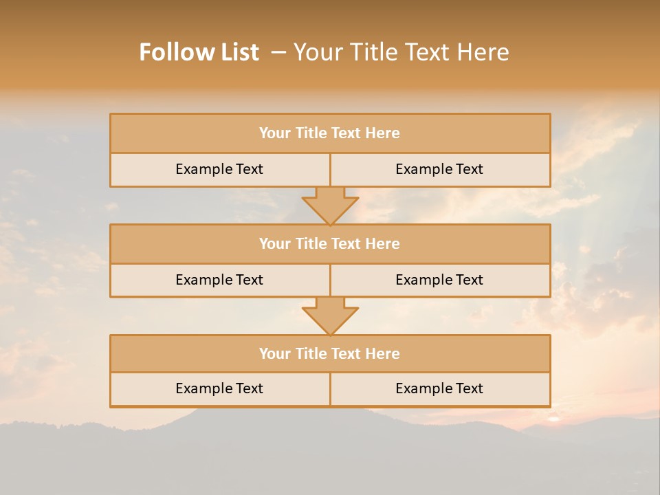 Colorful Sunset (Can Be Used How Background Or Wallpaper) PowerPoint Template
