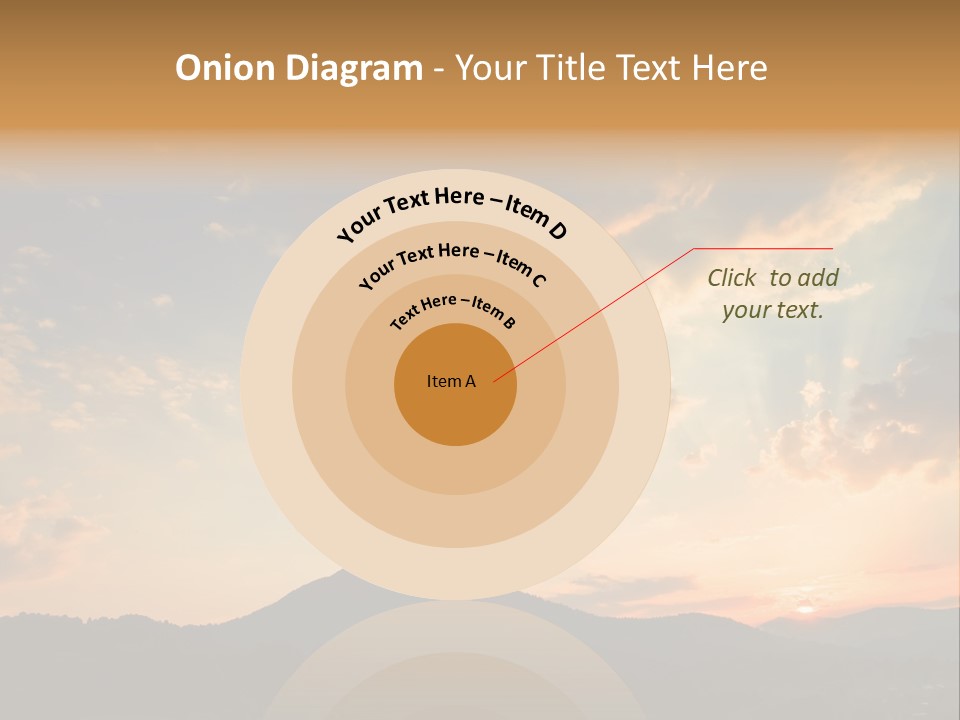 Colorful Sunset (Can Be Used How Background Or Wallpaper) PowerPoint Template