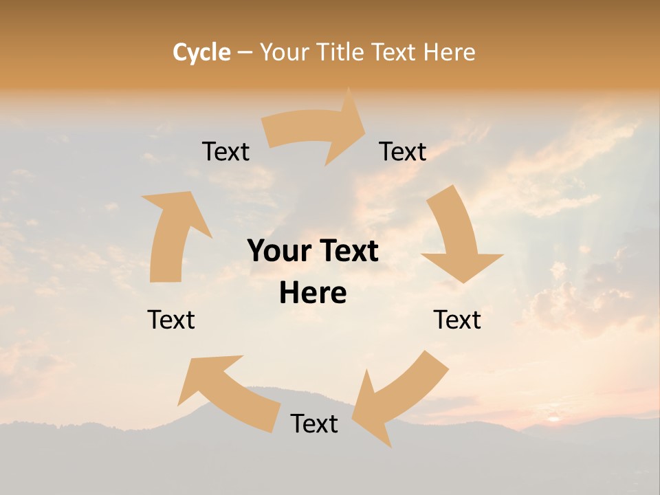 Colorful Sunset (Can Be Used How Background Or Wallpaper) PowerPoint Template
