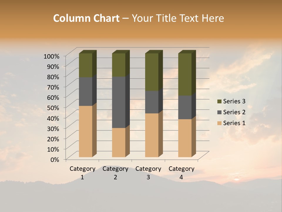 Colorful Sunset (Can Be Used How Background Or Wallpaper) PowerPoint Template