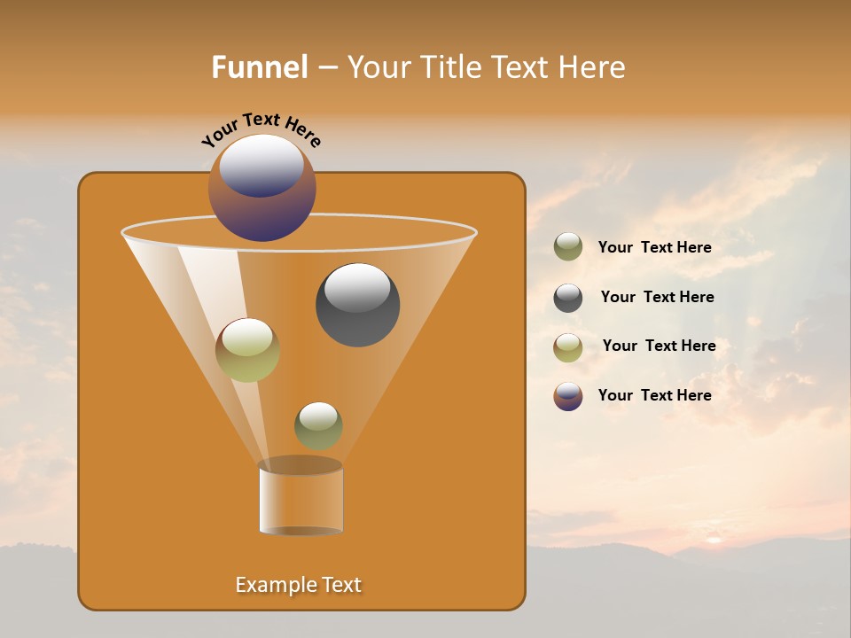 Colorful Sunset (Can Be Used How Background Or Wallpaper) PowerPoint Template