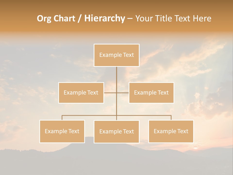 Colorful Sunset (Can Be Used How Background Or Wallpaper) PowerPoint Template