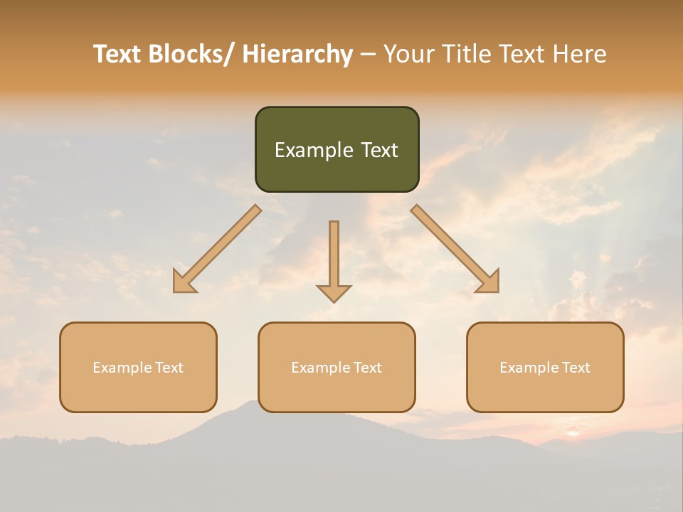 Colorful Sunset (Can Be Used How Background Or Wallpaper) PowerPoint Template