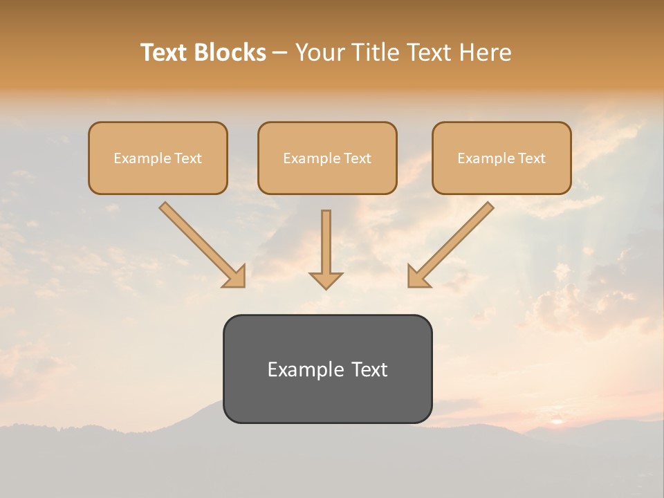 Colorful Sunset (Can Be Used How Background Or Wallpaper) PowerPoint Template