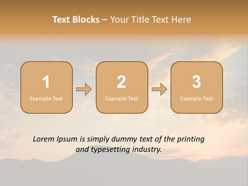 Colorful Sunset (Can Be Used How Background Or Wallpaper) PowerPoint Template