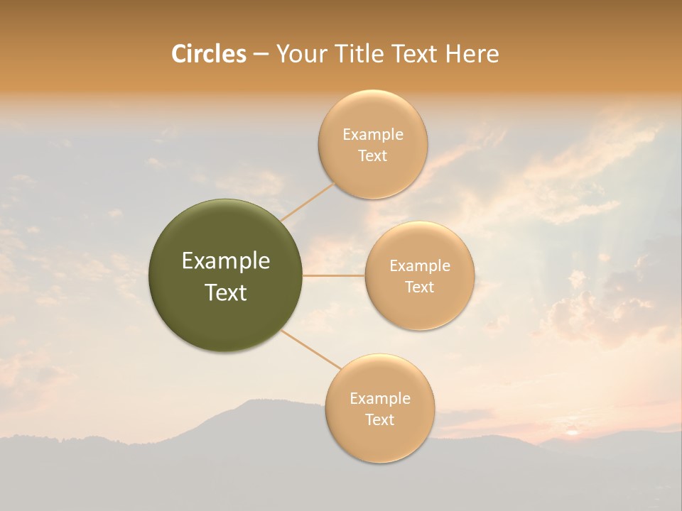 Colorful Sunset (Can Be Used How Background Or Wallpaper) PowerPoint Template