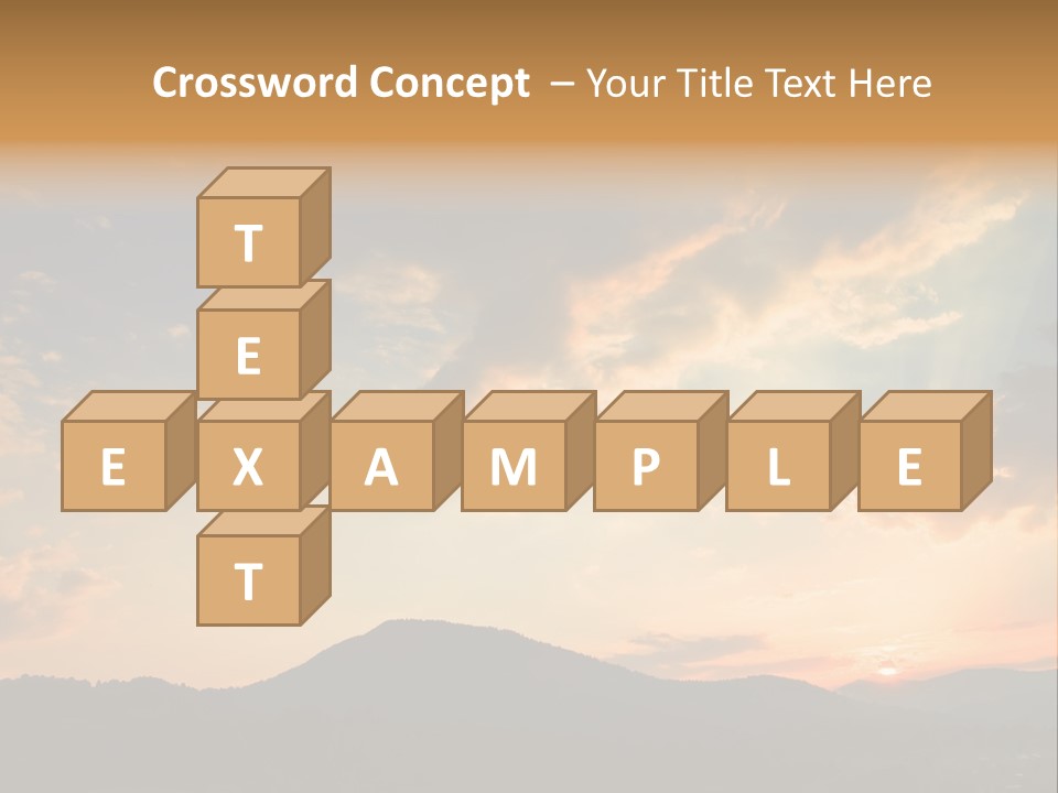 Colorful Sunset (Can Be Used How Background Or Wallpaper) PowerPoint Template