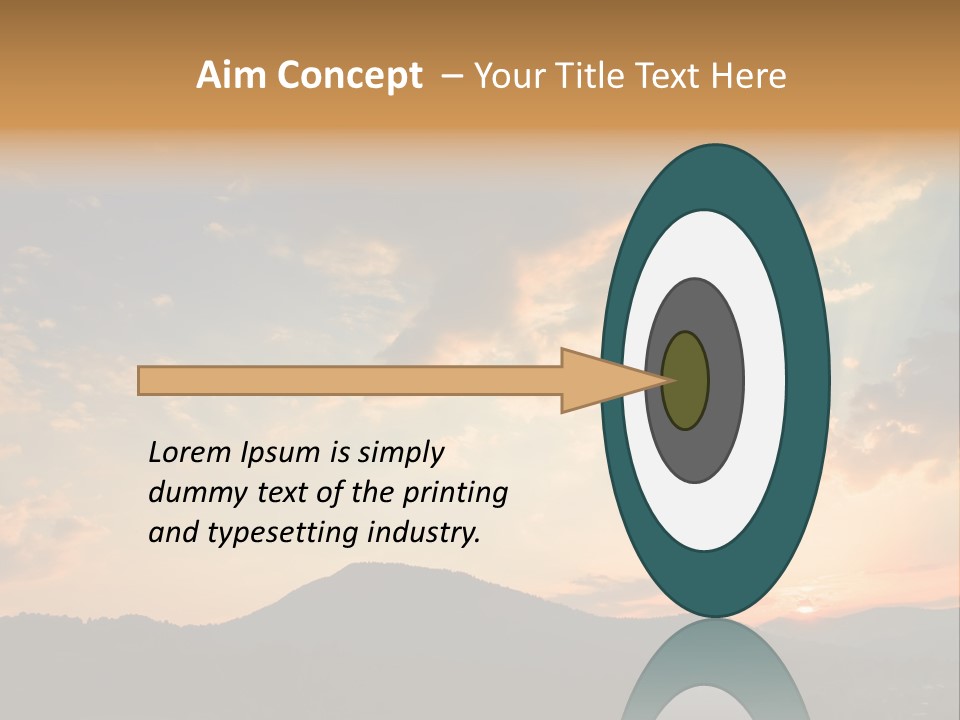 Colorful Sunset (Can Be Used How Background Or Wallpaper) PowerPoint Template